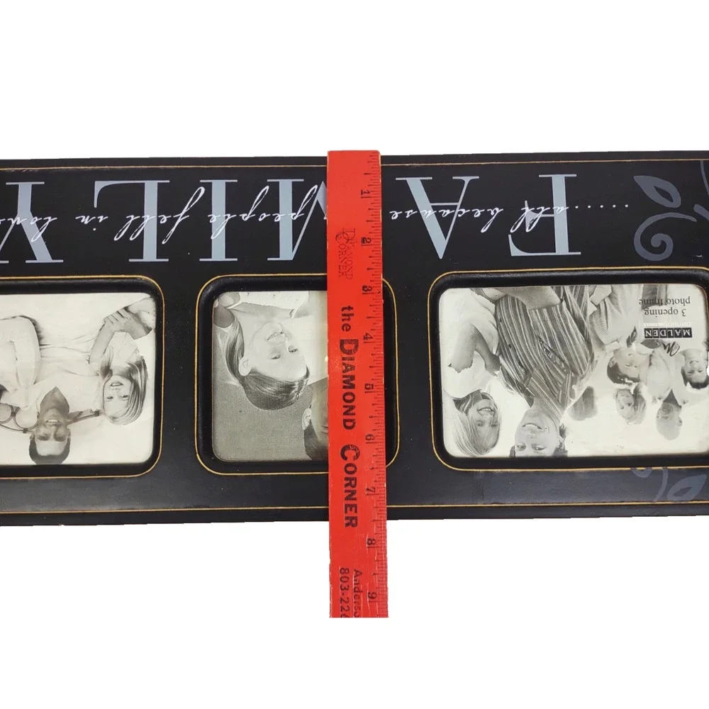 3 Hole Collage Family Frame Malden International Holds Two 4x6” & 4x4